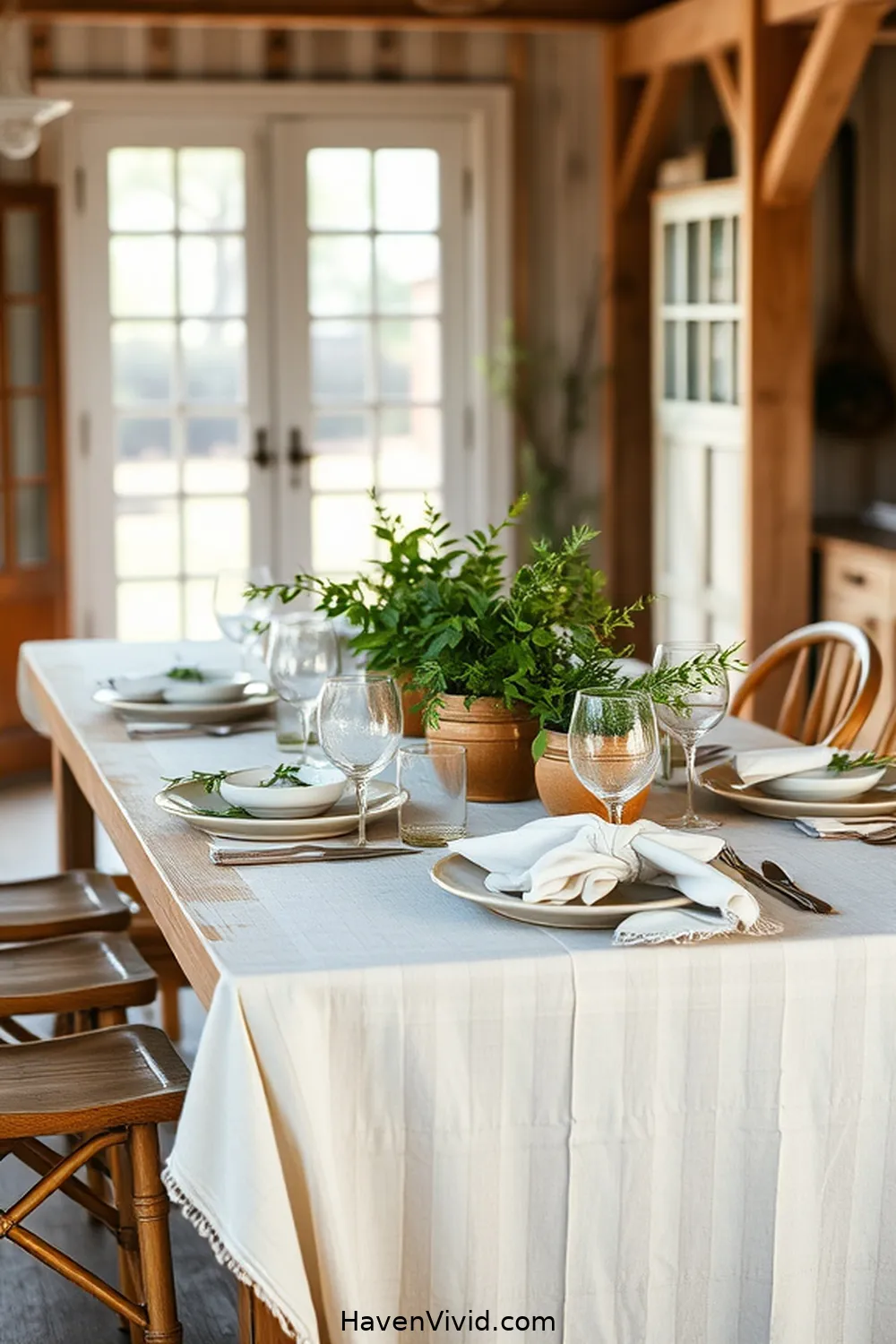 Embracing Farmhouse Living in Your Dining Room Using Bamboo: 10 Ways 2 Bamboo Dining Table: The Centerpiece of Your Farmhouse for Embracing Farmhouse Living in Your Dining Room Using Bamboo: 10 Ways