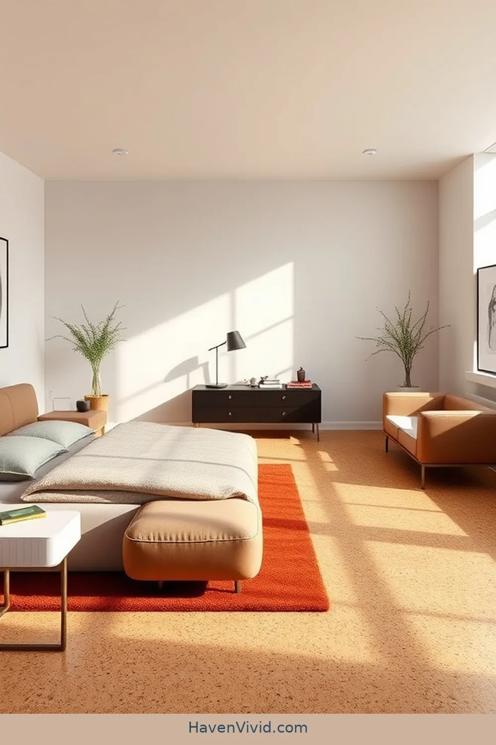 Embracing a Minimalist Lifestyle in the Bedroom Using Cork 3 Why Choose Cork for Your Minimalist Sanctuary for Embracing a Minimalist Lifestyle in the Bedroom Using Cork