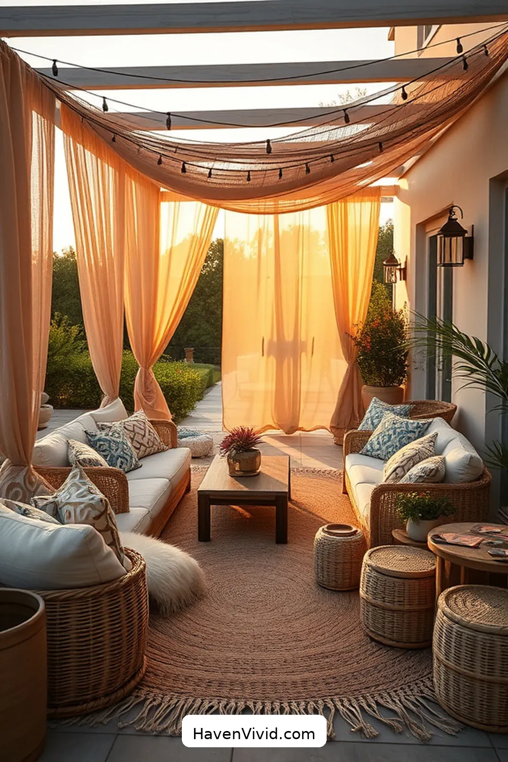 Enhance Urban Living on Your Outdoor Patio Using Natural Fibers 7 Creating a Cozy Ambiance With Natural Fiber Textiles for Enhance Urban Living on Your Outdoor Patio Using Natural Fibers