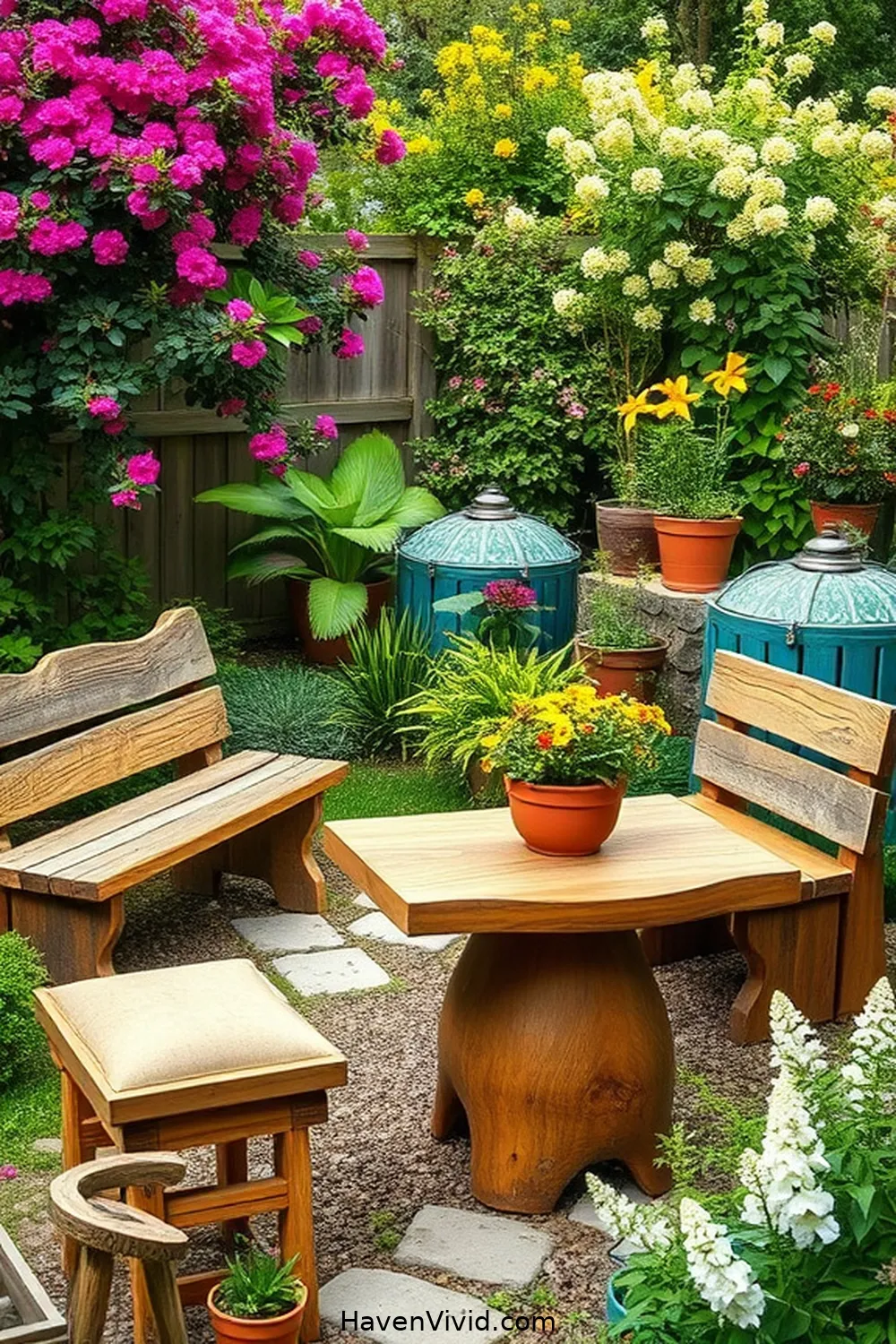 How to Create Artistic Outdoor Spaces Using Recycled Wood 4 Creative Furniture Ideas for Your Garden for How to Create Artistic Outdoor Spaces Using Recycled Wood