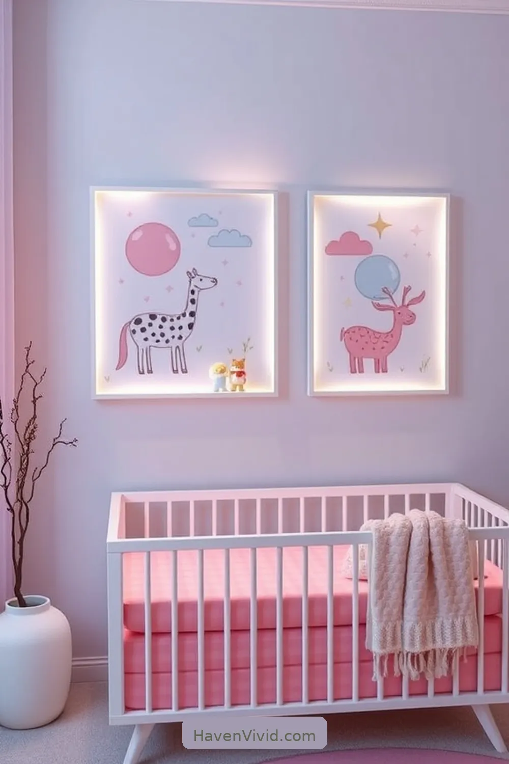 How to Create a Glamorous Nursery Using Solar-Powered Lights 7 Wall Art With Integrated Solar Lighting for How to Create a Glamorous Nursery Using Solar-Powered Lights