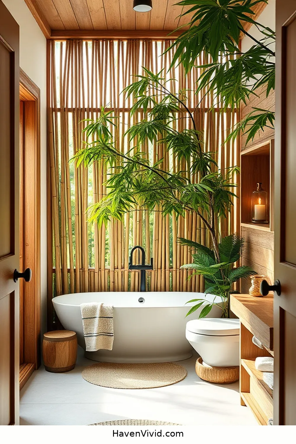 Incorporating Bamboo in Your Farmhouse Living Bathroom 8 Creating a Bamboo Privacy Screen for Incorporating Bamboo in Your Farmhouse Living Bathroom