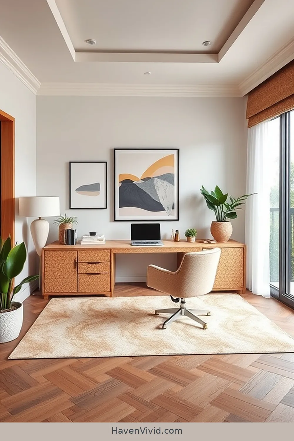 Incorporating Cork for a Glamorous Home Office Lifestyle 8 Color Palettes and Patterns: Enhancing Cork's Natural Beauty for Incorporating Cork for a Glamorous Home Office Lifestyle