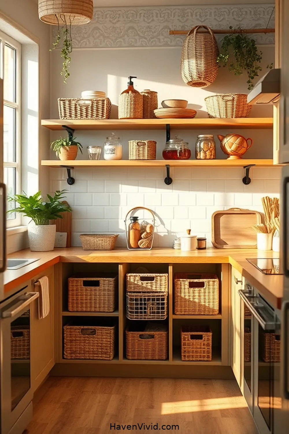 Inspiring Ideas for an Urban Living Kitchen Using Natural Fibers 5 Eco-Friendly Storage Solutions: Baskets and Organizers Made From Natural Materials for Inspiring Ideas for an Urban Living Kitchen Using Natural Fibers