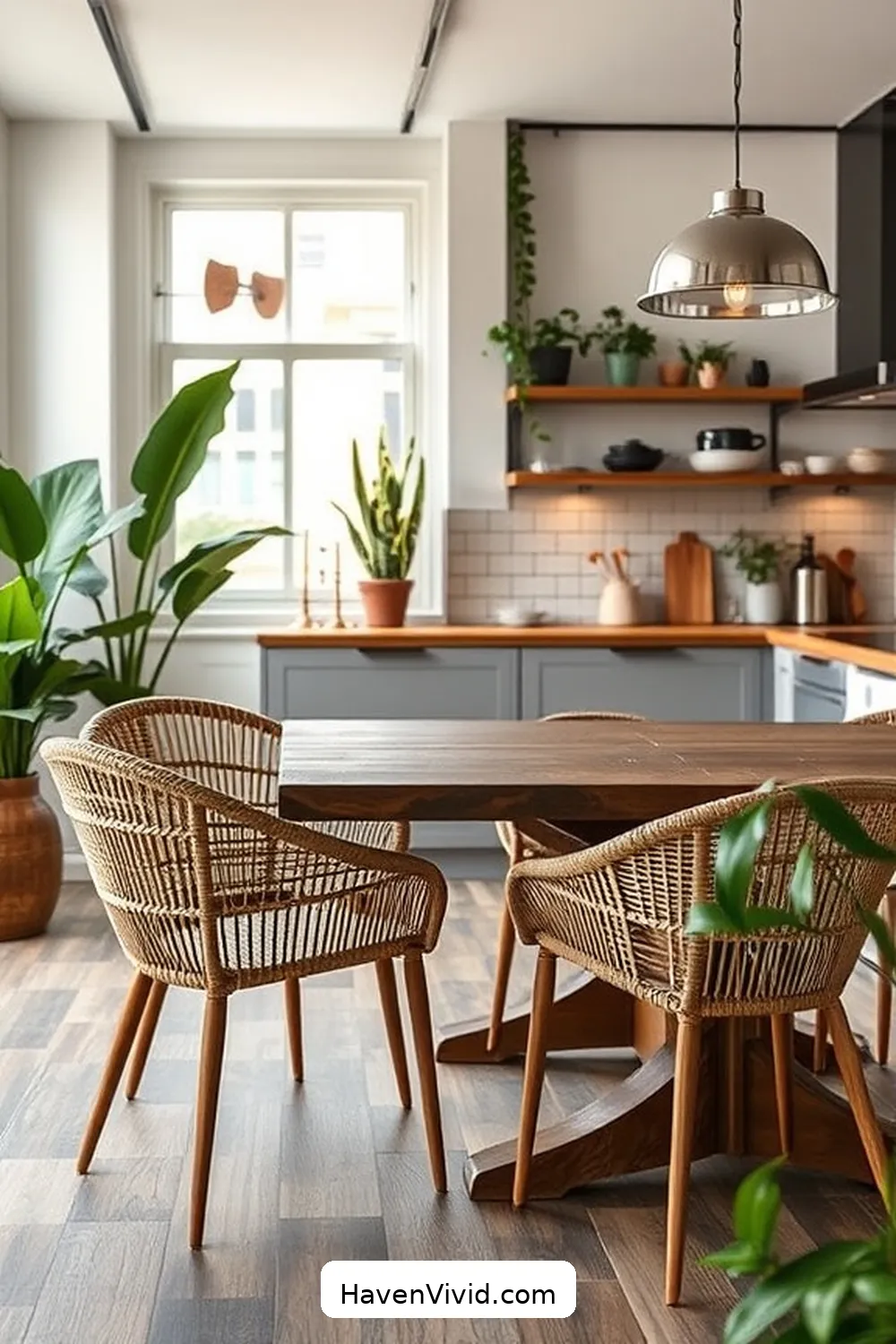 Inspiring Ideas for an Urban Living Kitchen Using Natural Fibers 7 Reimagining Furniture: Selecting Natural Fiber Chairs and Tables for Inspiring Ideas for an Urban Living Kitchen Using Natural Fibers