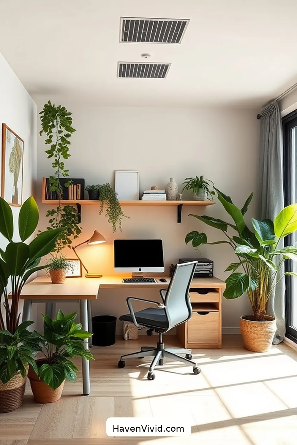Maintaining a Clutter-Free Environment for Minimalist Home Office Makeover Using Solar-Powered Lights for a Simple Lifestyle