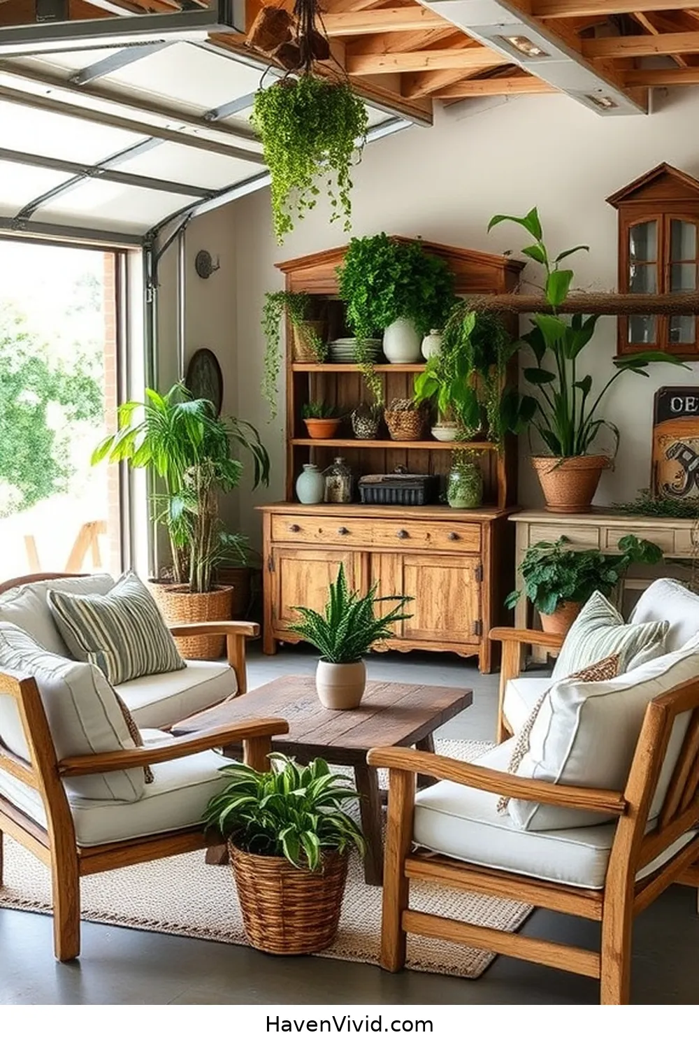 Upcycle Vintage Furniture for Tips for Achieving Farmhouse Living in Your Garage Using Organic Cotton