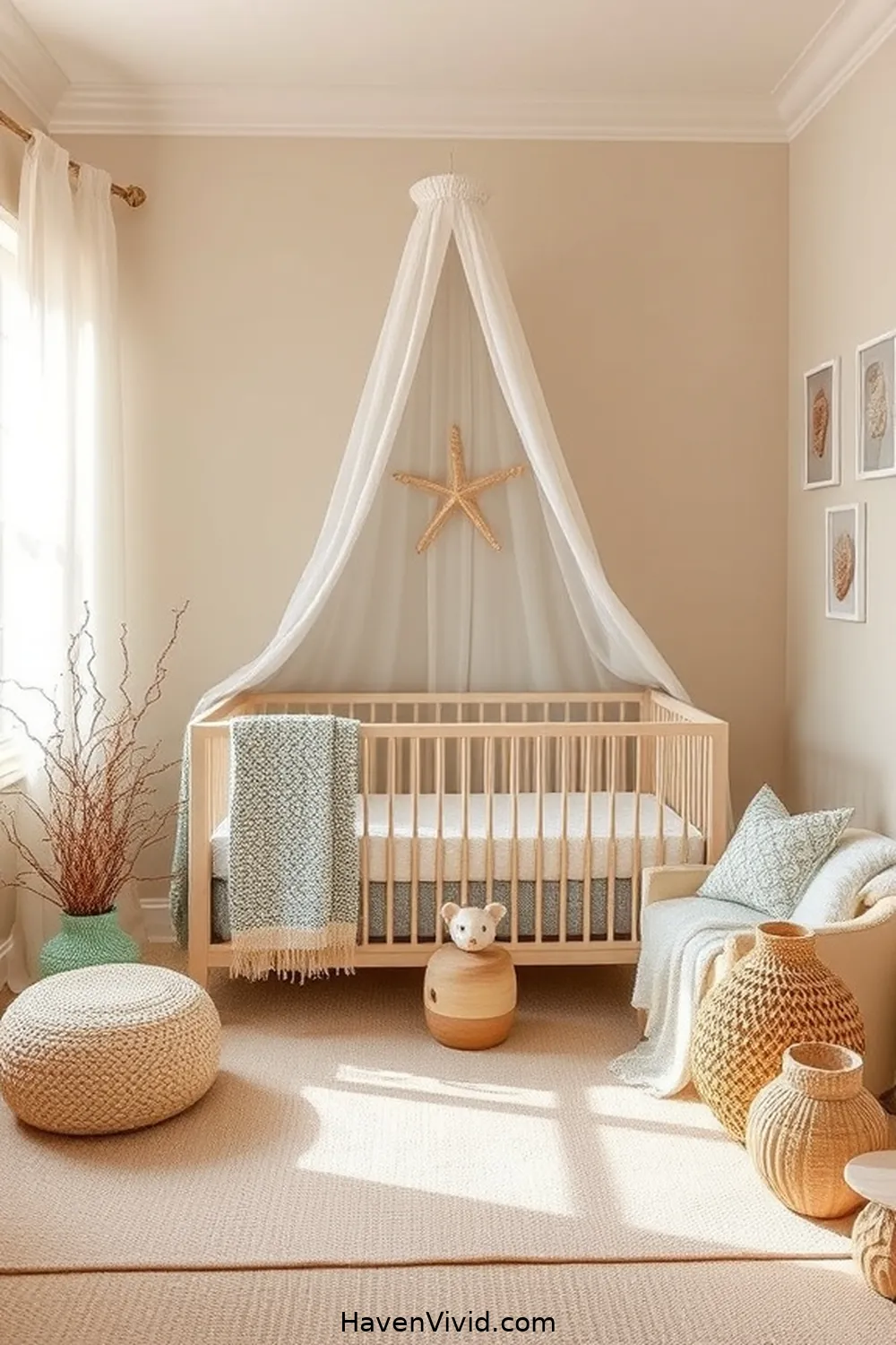 Tips for Creating a Coastal Living Nursery Using Natural Fibers 5 Adding Ocean-Inspired Decor Elements for Tips for Creating a Coastal Living Nursery Using Natural Fibers