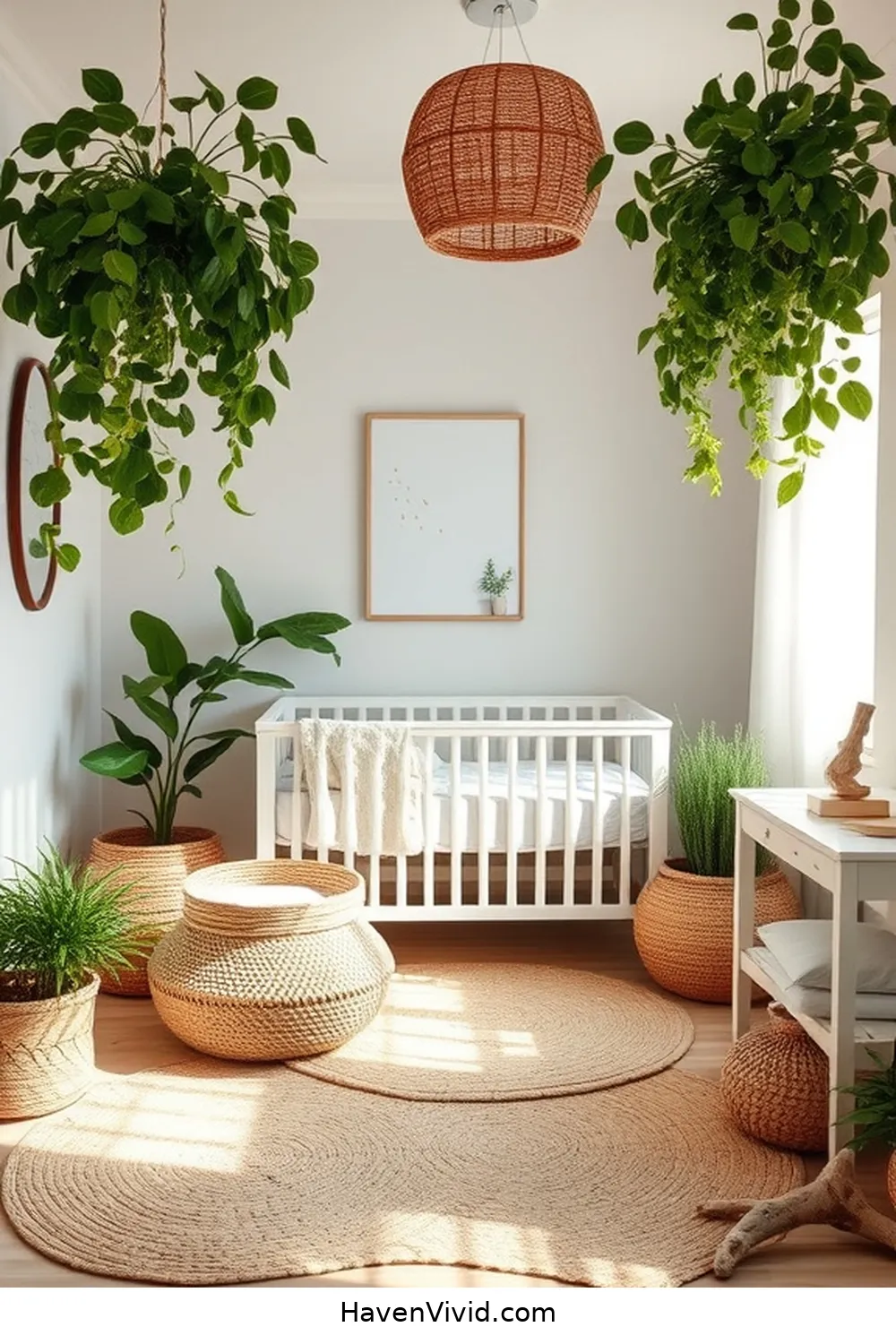 Tips for Creating a Coastal Living Nursery Using Natural Fibers 8 Including Plants and Greenery for a Fresh Feel for Tips for Creating a Coastal Living Nursery Using Natural Fibers
