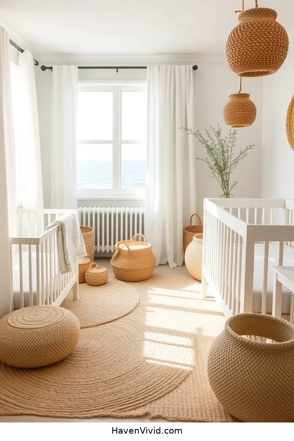 Tips for Creating a Coastal Living Nursery Using Natural Fibers 3 Incorporating Natural Fiber Textiles for Tips for Creating a Coastal Living Nursery Using Natural Fibers
