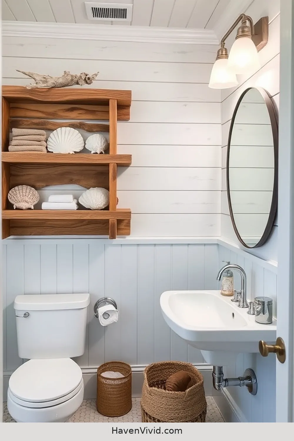 Transform Your Bathroom Into Coastal Living Using Reclaimed Materials 7 Adding Nautical Decor Elements for Transform Your Bathroom Into Coastal Living Using Reclaimed Materials