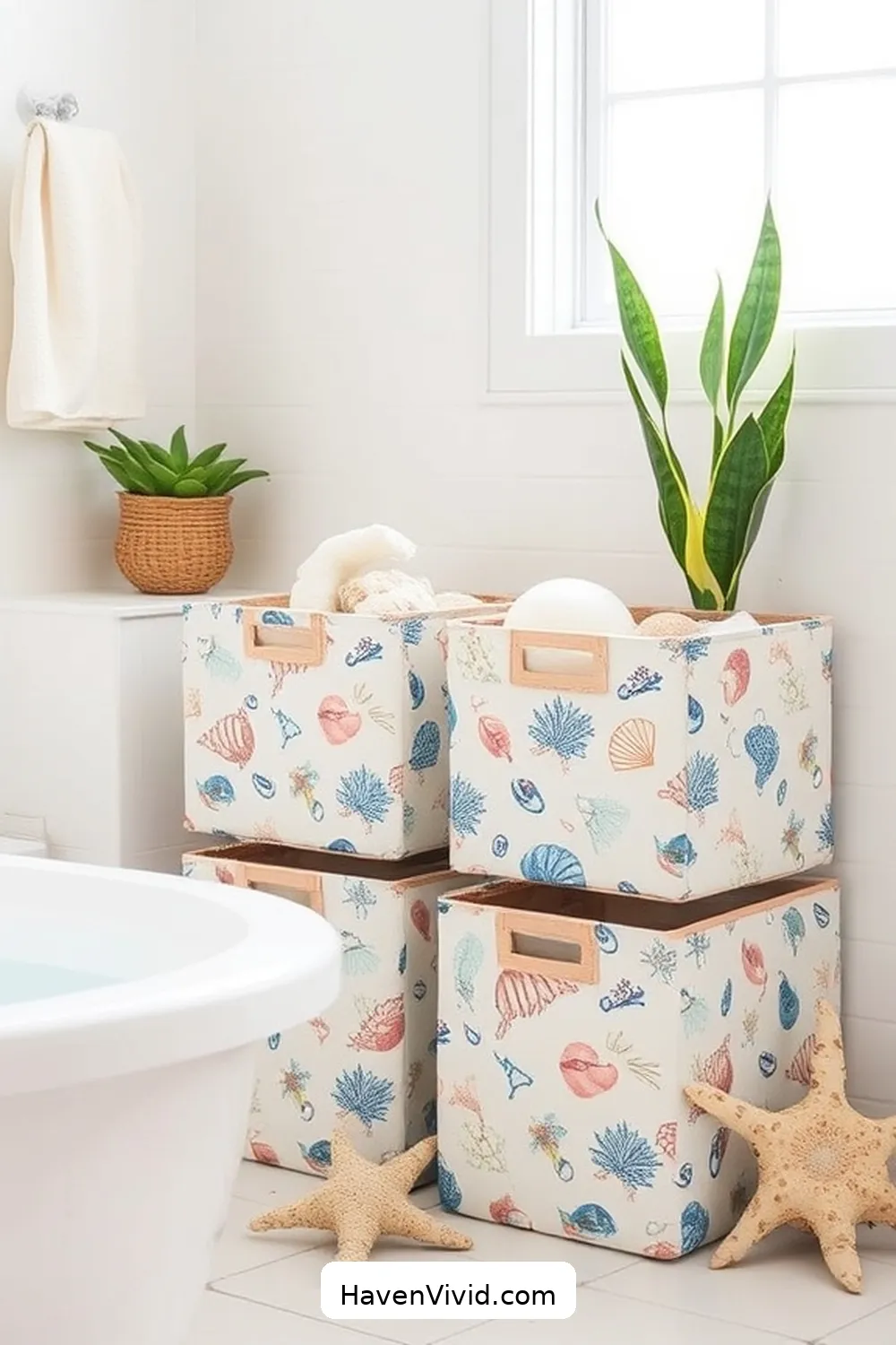 Transform Your Bathroom for Coastal Living Using Upcycled Fabric 7 Upcycled Storage Solutions for Transform Your Bathroom for Coastal Living Using Upcycled Fabric