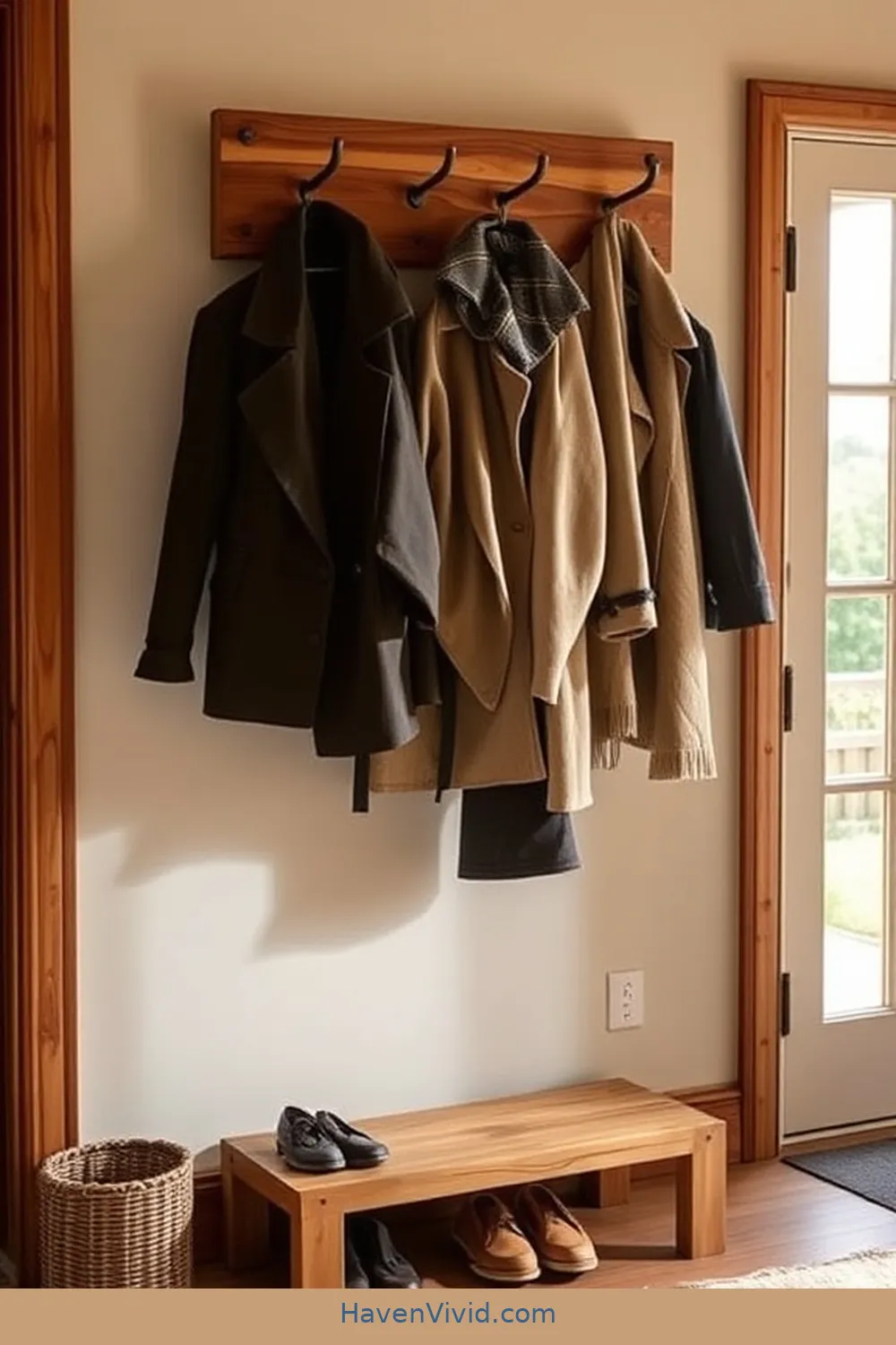 Transform Your Entryway With Artistic Spaces Using Recycled Wood 6 Building a Rustic Wood Coat Rack for Transform Your Entryway With Artistic Spaces Using Recycled Wood