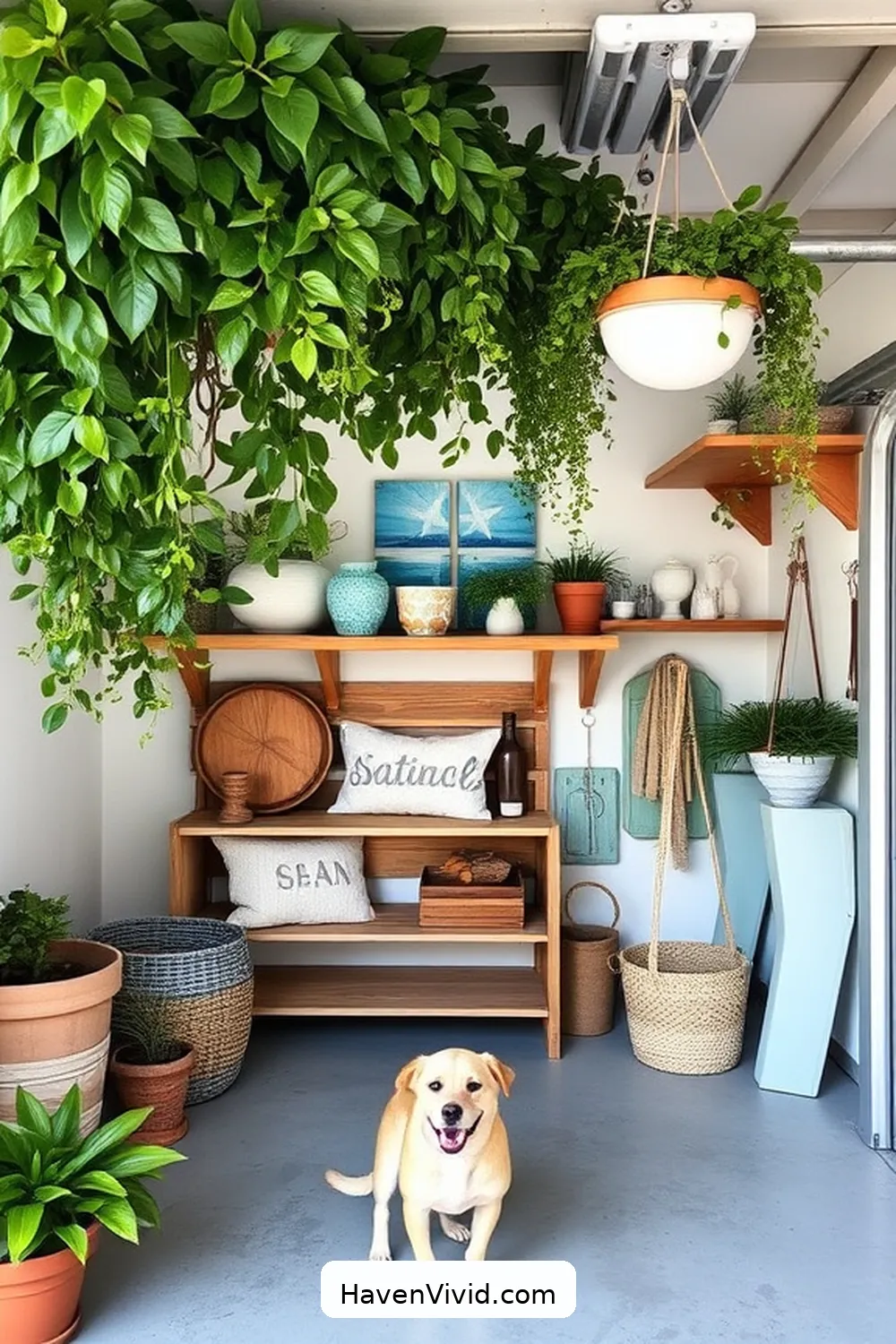Transform Your Garage for Coastal Living Using Reclaimed Materials 11 Adding Greenery for a Lush Coastal Look for Transform Your Garage for Coastal Living Using Reclaimed Materials