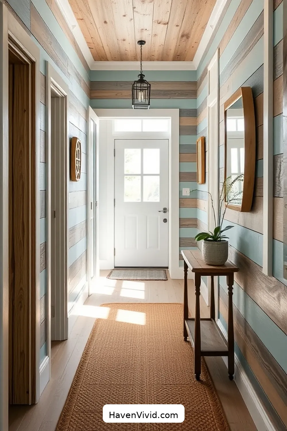 Coastal Color Palettes to Complement Recycled Wood for Transform Your Hallway for Coastal Living Using Recycled Wood