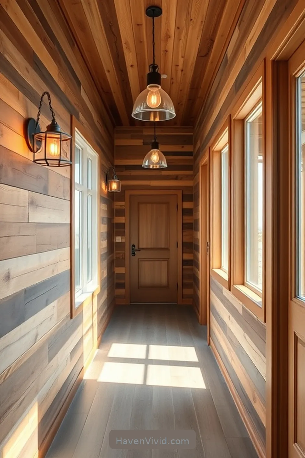 Lighting Ideas to Enhance Your Coastal Hallway for Transform Your Hallway for Coastal Living Using Recycled Wood