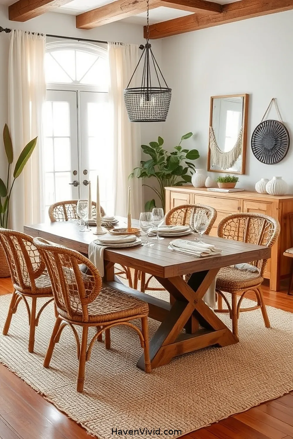 Transform Your Urban Dining Room Using Natural Fibers 12 Mixing and Matching Different Natural Materials for Transform Your Urban Dining Room Using Natural Fibers