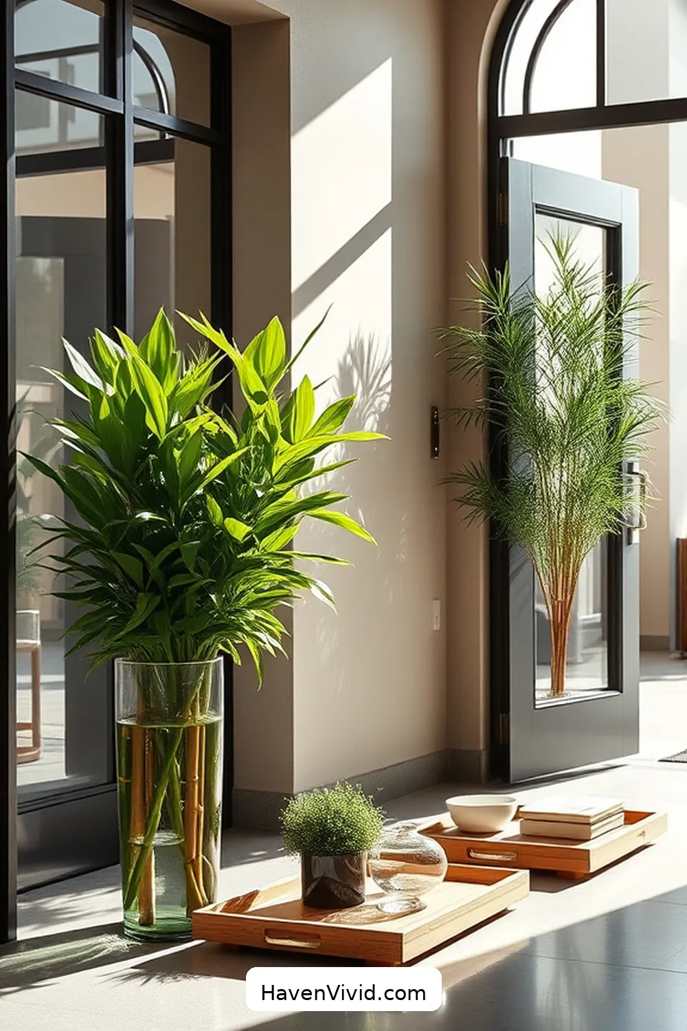 Transform Your Urban Living Entryway Using Bamboo Decor 9 Accent Pieces: Bamboo Vases and Trays for Transform Your Urban Living Entryway Using Bamboo Decor
