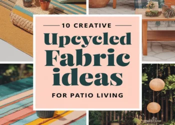 Image for: 10 Creative Ways for Farmhouse Living in Your Outdoor Patio Using Upcycled Fabric