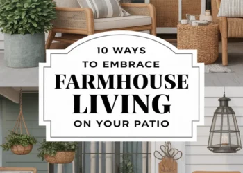 Image for: 10 Ways to Embrace Farmhouse Living on Your Outdoor Patio Using Natural Fibers