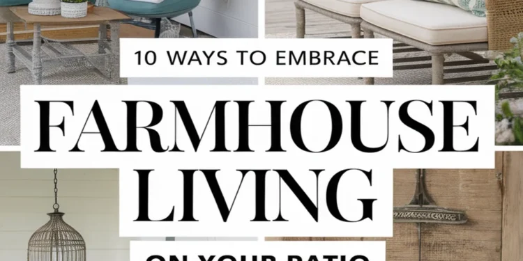 Image for: 10 Ways to Embrace Farmhouse Living on Your Outdoor Patio Using Reclaimed Materials