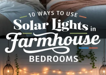 Image for: 10 Ways to Use Solar-Powered Lights for Farmhouse Bedroom Living