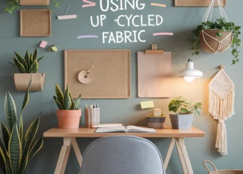 Image for: 11 Creative Ways for Eco-Friendly Living Using Upcycled Fabric in Your Home Office