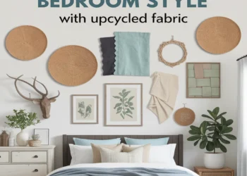 Image for: 11 Ways to Achieve Farmhouse Living in Your Bedroom Using Upcycled Fabric