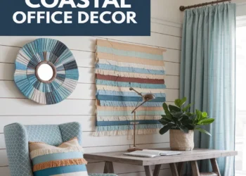 Image for: 11 Ways to Embrace Coastal Living in Your Home Office Using Upcycled Fabric