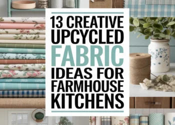 Image for: 13 Creative Ways for Farmhouse Living in Your Kitchen Using Upcycled Fabric