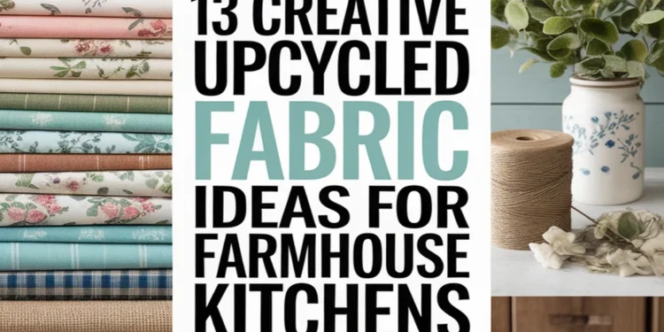 13 Creative Ways for Farmhouse Living in Your Kitchen Using Upcycled Fabric 1 Image for: 13 Creative Ways for Farmhouse Living in Your Kitchen Using Upcycled Fabric