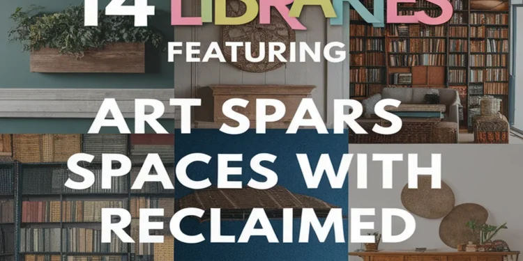 Image for: 14 Artistic Spaces in Libraries Using Reclaimed Materials
