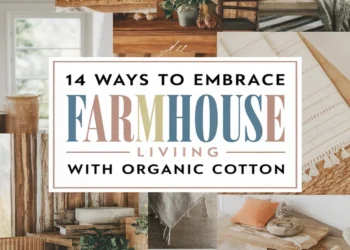 Image for: 14 Ways to Embrace Farmhouse Living in Your Library Using Organic Cotton