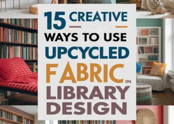 Image for: 15 Creative Ways to Use Upcycled Fabric in Urban Library Living Design