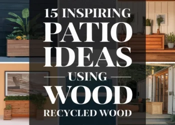 Image for: 15 Inspiring Farmhouse Outdoor Patio Ideas Using Recycled Wood