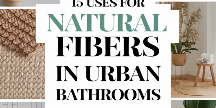 Image for: 15 Ways to Use Natural Fibers in Urban Bathroom Living