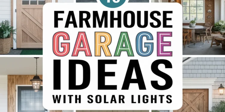 Image for: 16 Creative Ideas for Farmhouse Living in Your Garage Using Solar-Powered Lights