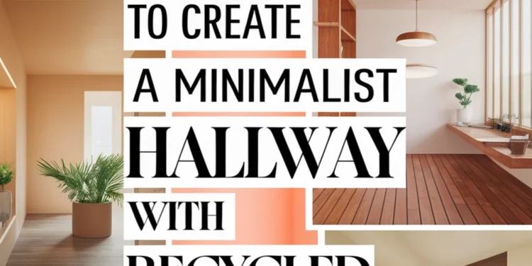 Image for: 16 Ways to Achieve a Minimalist Lifestyle Hallway Using Recycled Wood