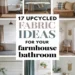 Image for: 17 Creative Ways for Upcycled Fabric in Your Farmhouse Bathroom