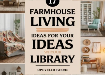 Image for: 17 Ways to Achieve Farmhouse Living in Your Library Using Upcycled Fabric