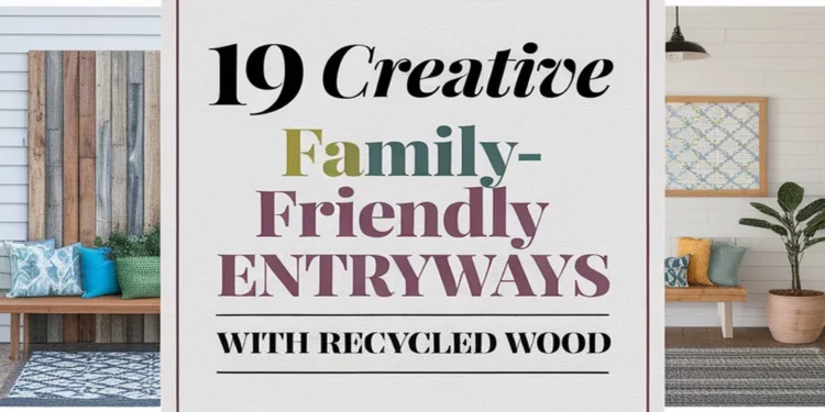 Image for: 19 Creative Ways to Create a Family-Friendly Living Entryway Using Recycled Wood
