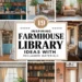 Image for: 19 Inspiring Ways for Farmhouse Living in Your Library Using Reclaimed Materials