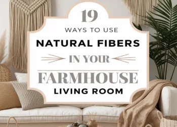 Image for: 19 Ways of Using Natural Fibers in Your Farmhouse Living Room