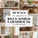 Image for: 20 Ways to Create a Farmhouse Living Room Using Reclaimed Materials