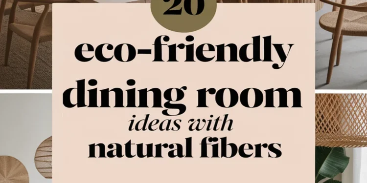 Image for: 20 Ways to Embrace Eco-Friendly Living in Your Dining Room Using Natural Fibers