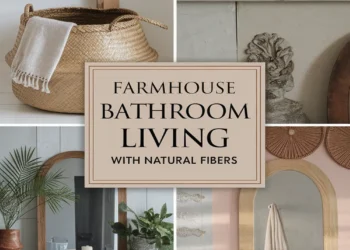 Image for: Achieve Farmhouse Living in Your Bathroom Using Natural Fibers