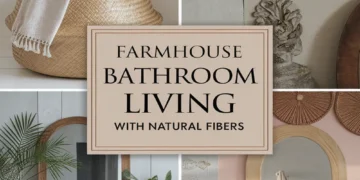 Image for: Achieve Farmhouse Living in Your Bathroom Using Natural Fibers