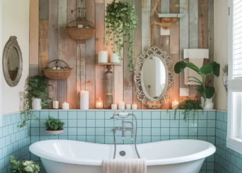 Image for: Achieve Farmhouse Living in Your Bathroom Using Reclaimed Materials