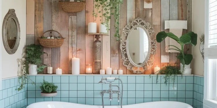 Image for: Achieve Farmhouse Living in Your Bathroom Using Reclaimed Materials