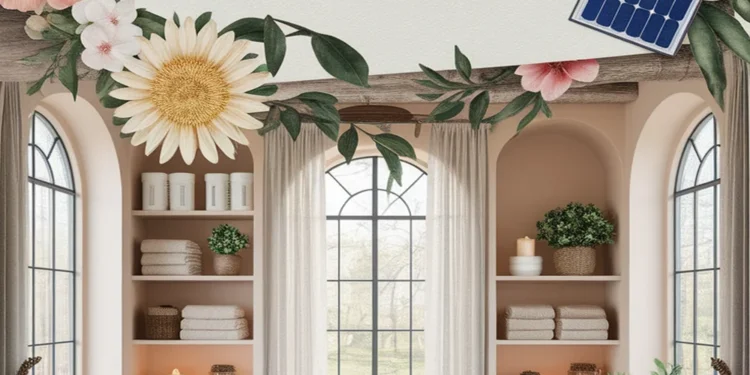 Achieve Farmhouse Living in Your Bathroom Using Solar Powered Lights 1 Image for: Achieve Farmhouse Living in Your Bathroom Using Solar Powered Lights